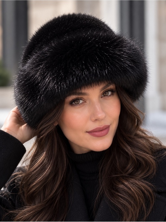 None Accessories - NEW: Women's Luxury Faux Fur Winter Hat, Thick, Fluffy, Warm, Lightweight